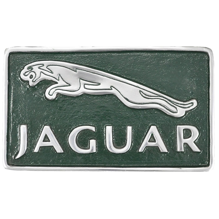 Jaguar Small Green Aluminium Polished 30cm